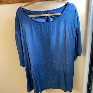 Lane Bryant Chambray Shirt size 26, large sleeves